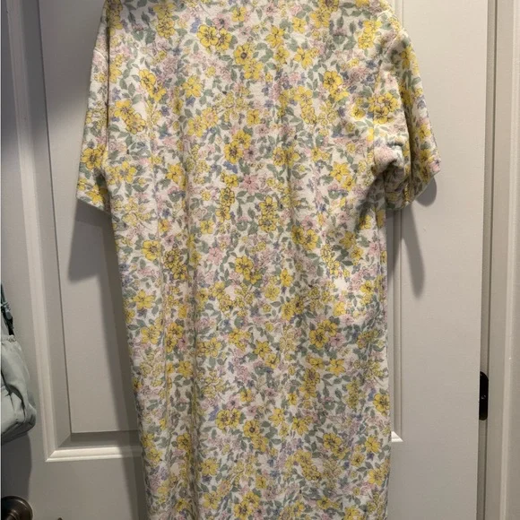 Teddy Fresh Floral Polo Dress with Blue Collar - Picture 4 of 4